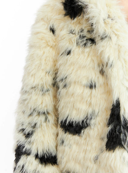 Light Merle Faux Fur Jacket IN503