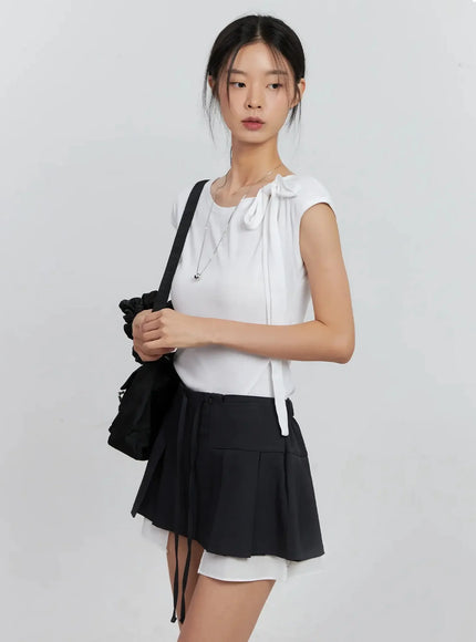 cap-sleeve-bow-tie-top-is516