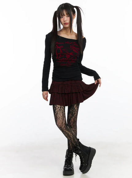 striped-mini-skirt-cd519