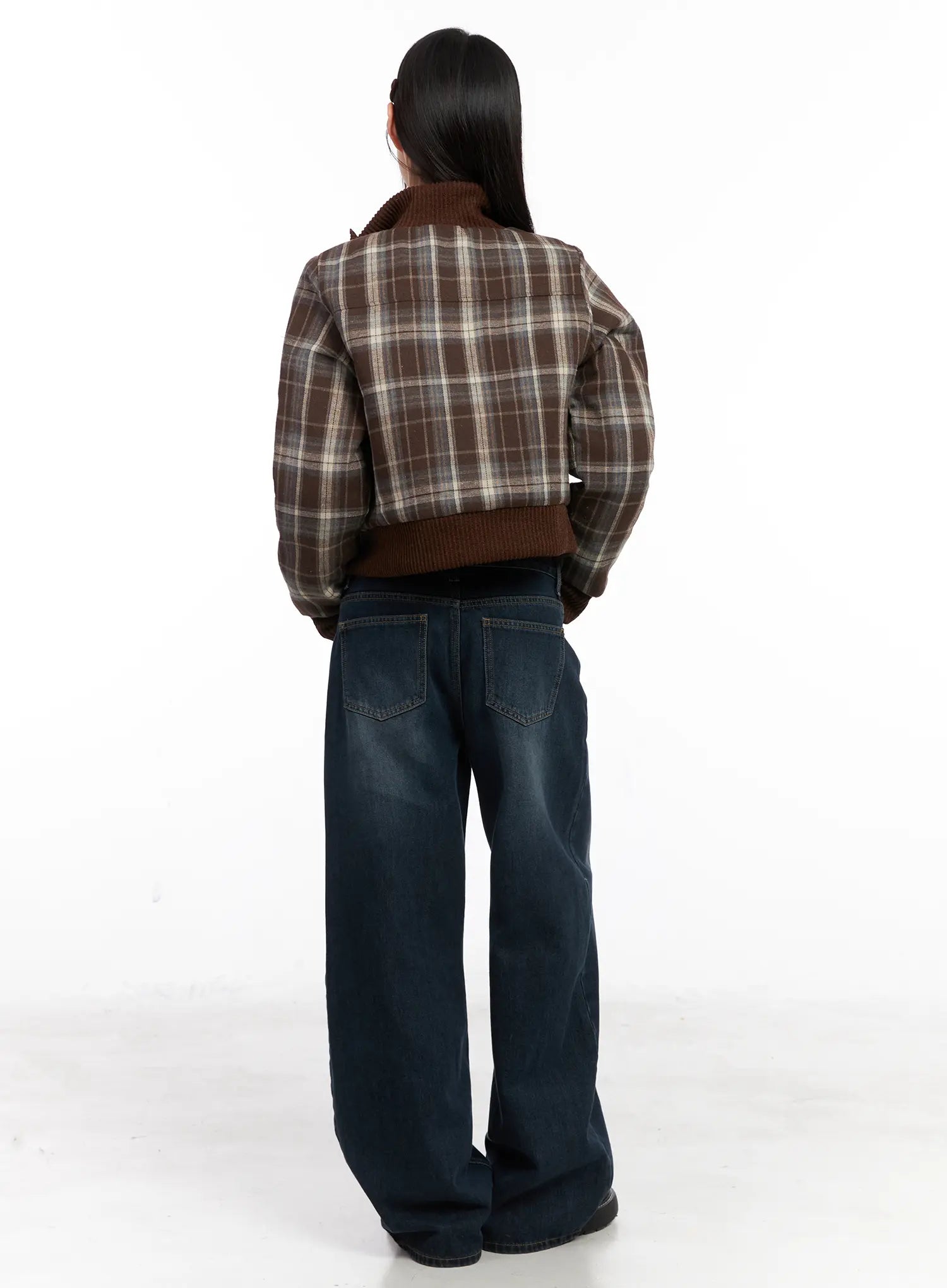 Kamryn Wide-Leg Fleece Lined Jeans CN520