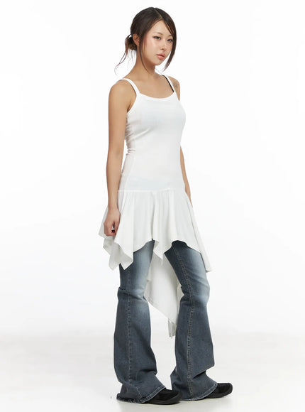 asymmetric-ruffled-edge-sleeveless-mini-dress-cf513