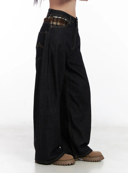 samara-plaid-accent-wide-leg-jeans-cd501