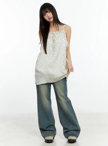 ruffle-trim-polka-dot-mini-dress-cf510