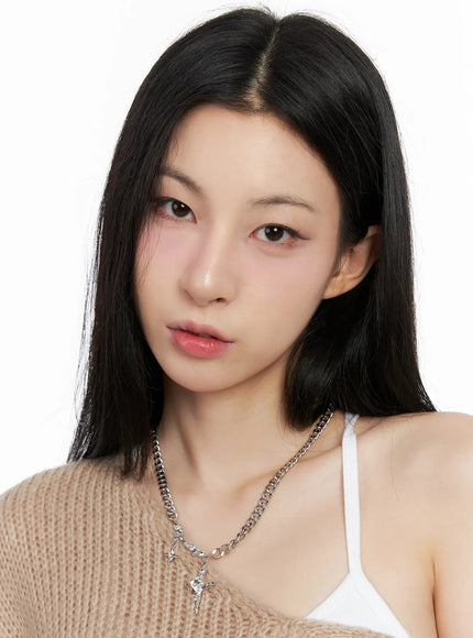 Twin Star Chain Necklace CG526