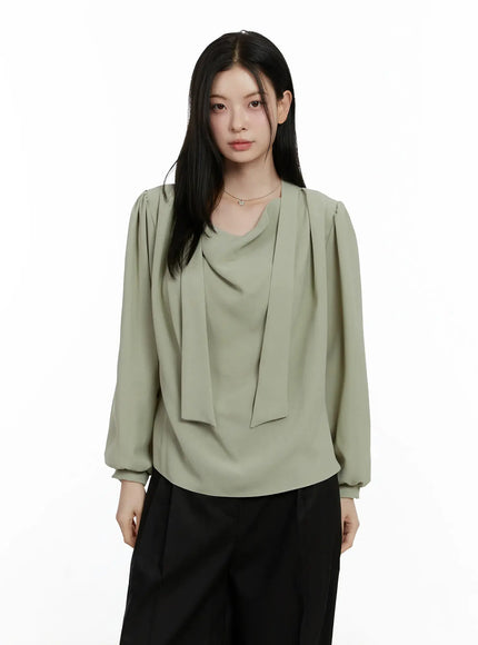 elegant-draped-long-sleeve-blouse-f502