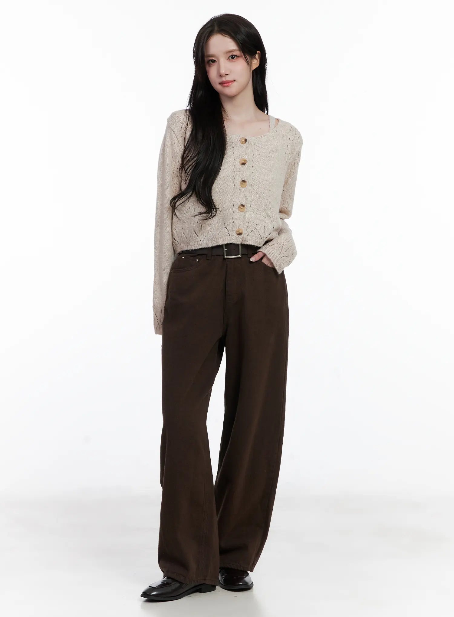 Cozy Fleece Wide-Leg Pants CN526