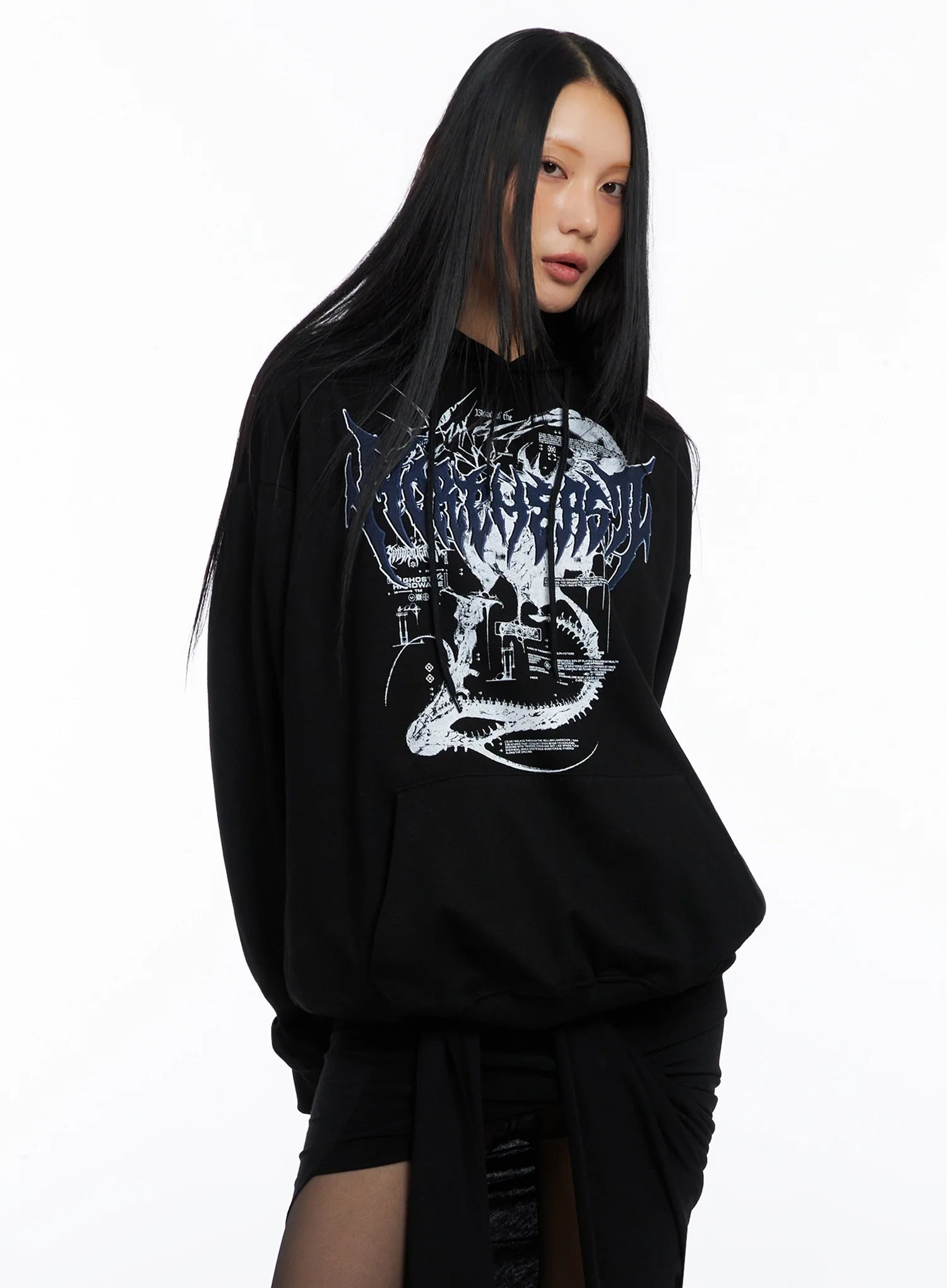 Oversized Graphic Hoodie IO516