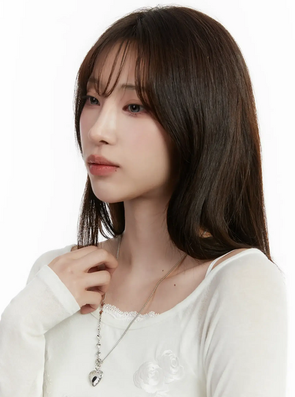 mixed-chain-heart-necklace-id529