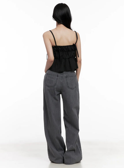 jiyeon-dark-gray-denim-jeans-cl516