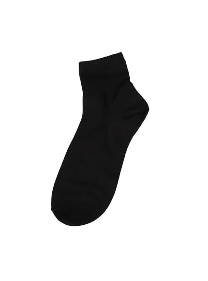 mens-basic-ankle-socks-iy410 / Black