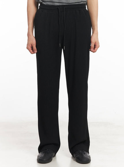 mens-straight-fit-trousers-ia521 / Black