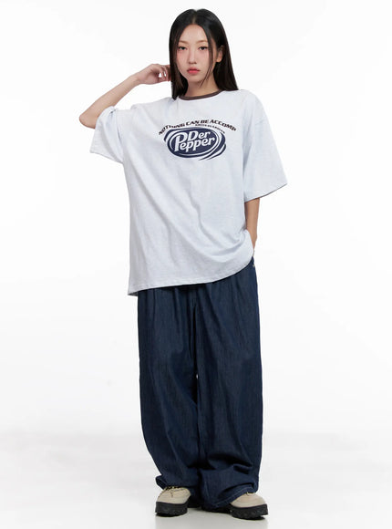 Sophia Raw-Wash Wide Jeans CL518