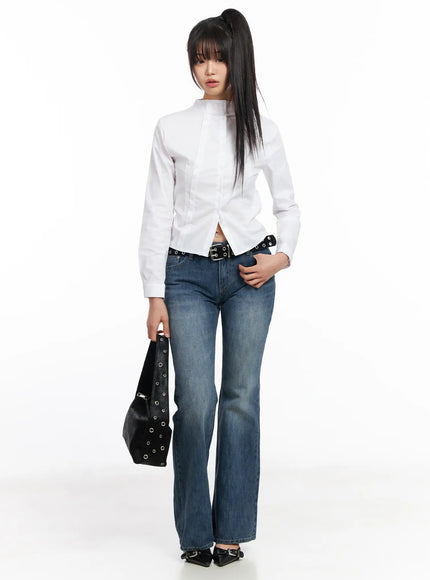 double-button-up-blouse-cf504