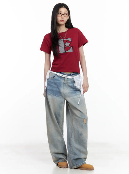 star-print-casual-tee-cl501