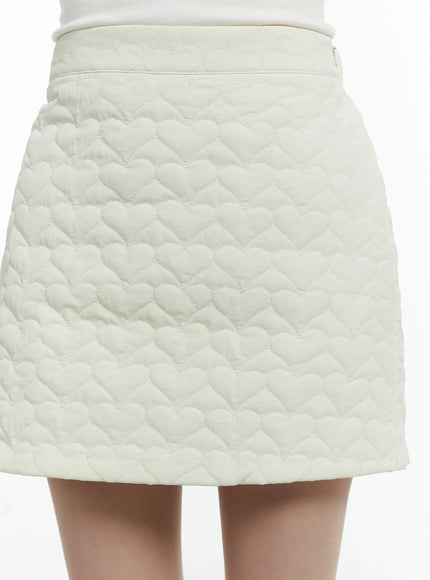 quilted-heart-pattern-mini-skirt-cd523