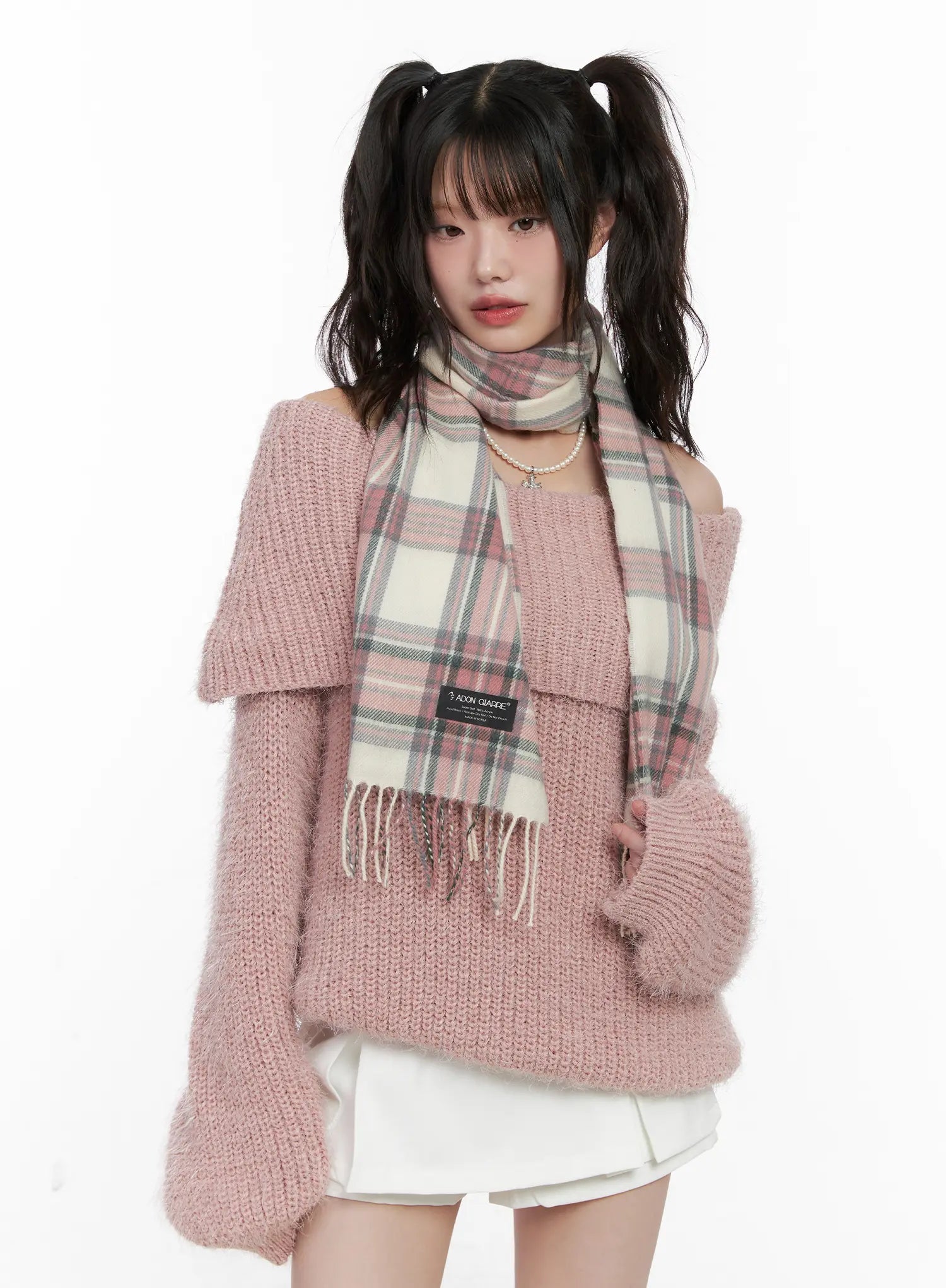 Casual Checkered Scarf CN510