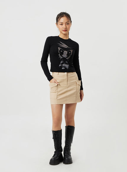 Cargo Mini Skirt CM306