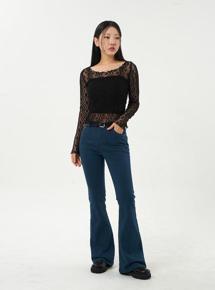 Bootcut Cotton Pants CA325