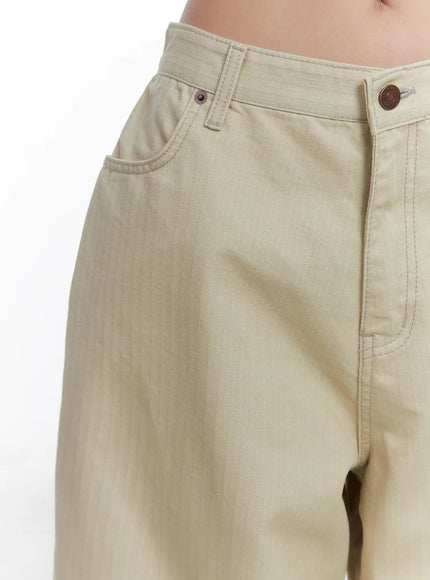 Summer Stitch Wide Cotton Pants CS503