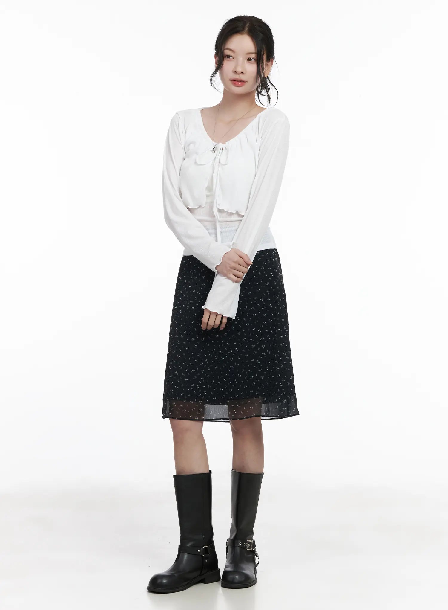 chic-tie-front-cardigan-set-ca510