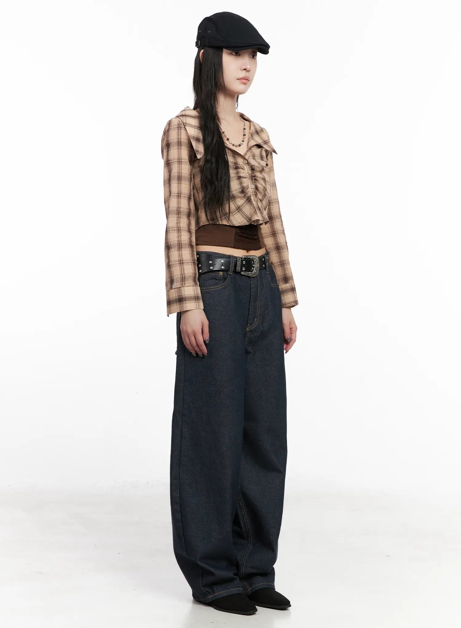 Heaven Wide-Leg Dark Washed Jeans CN513