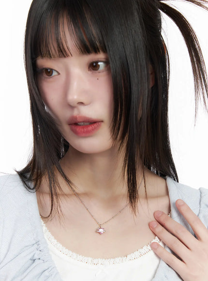 pink-cubic-heart-necklace-cm524