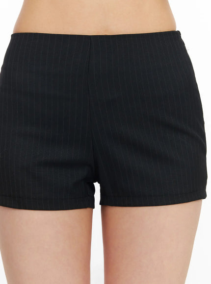 Striped Tailored Mini Shorts CM517