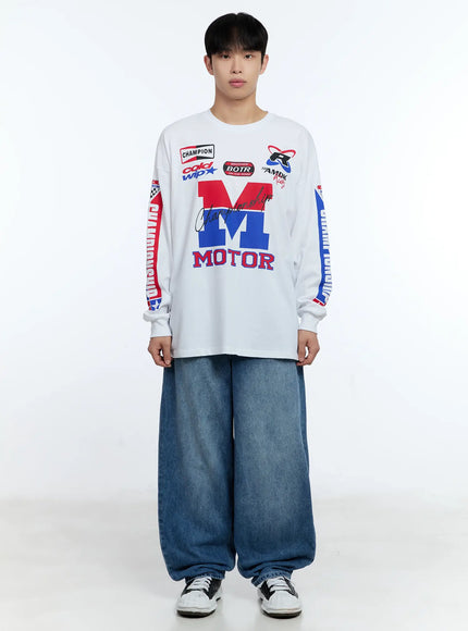 Men's Racing Graphic Long Sleeve T-Shirt IG515