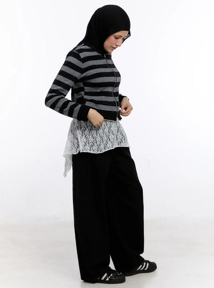 Ralph Striped Two-Way Zip-Up CS524