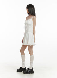 frill-ribbon-mini-dress-cy428