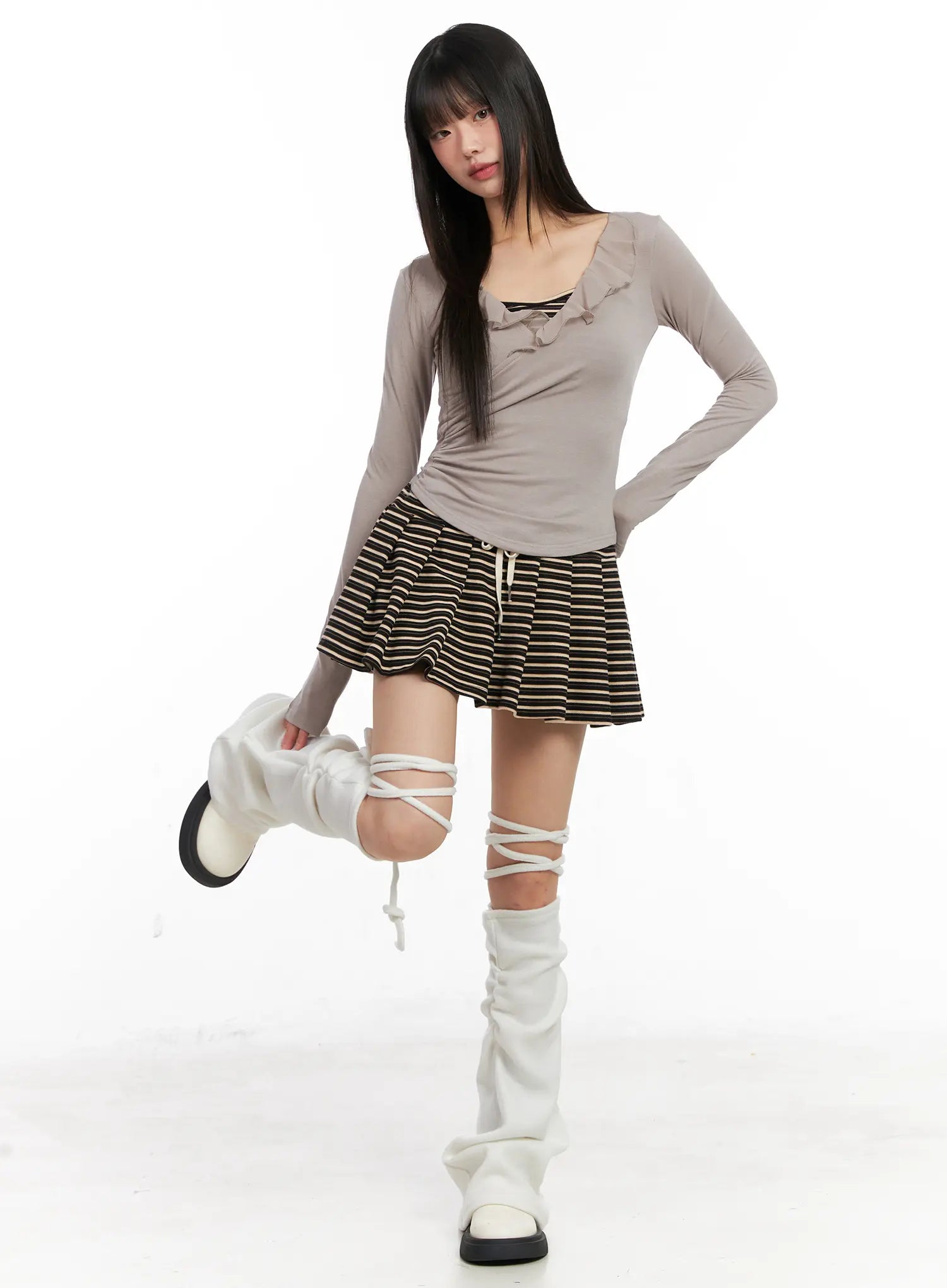 ruffled-v-neck-chiffon-top-cn520