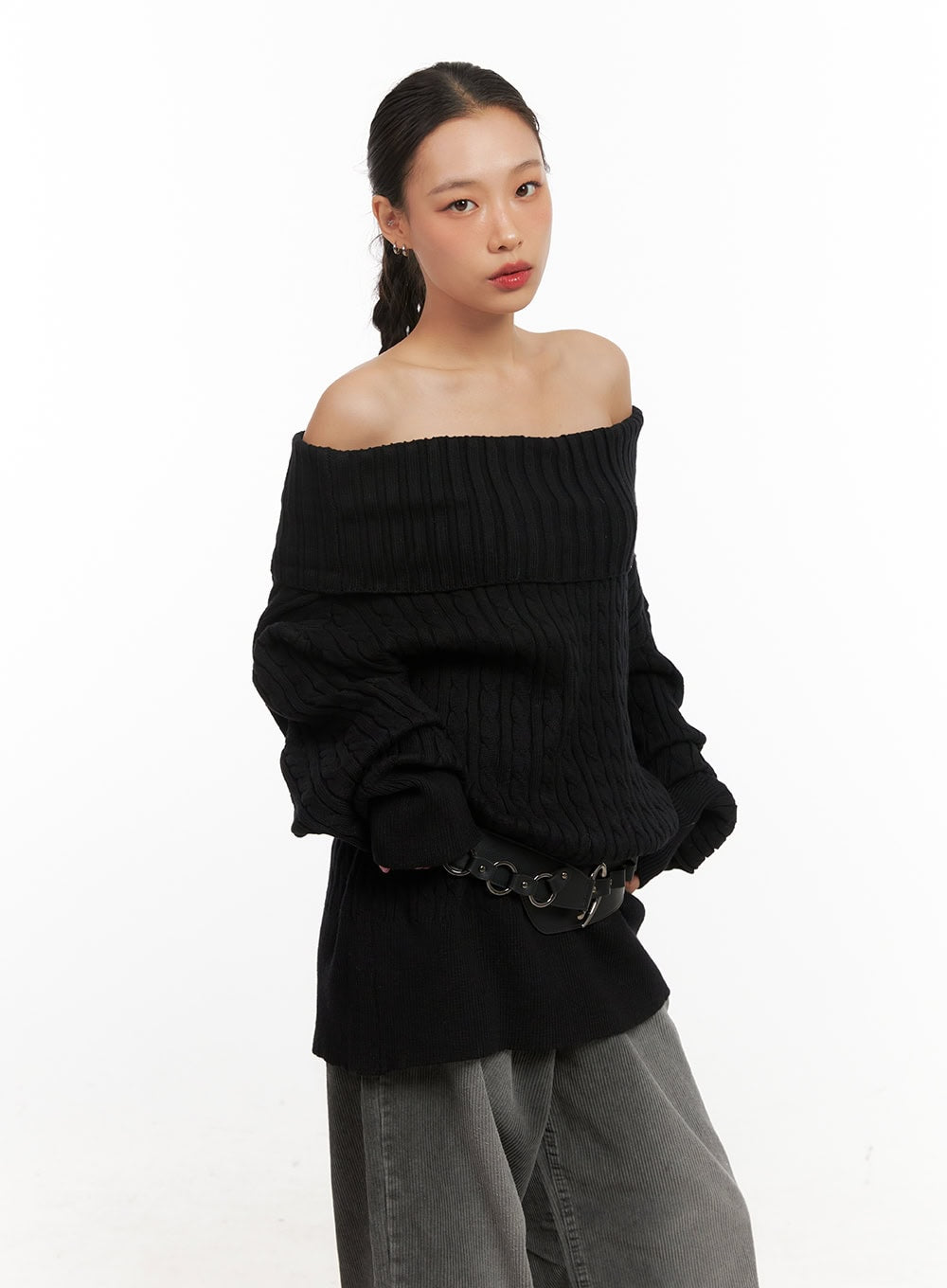 off-shoulder-long-sleeve-cable-sweater-cd410