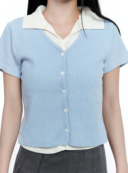 layered-collar-cardigan-tee-cg511