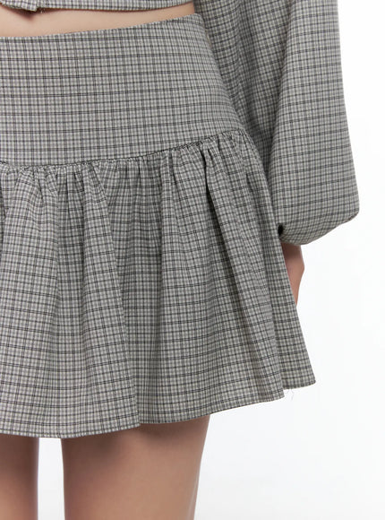 gingham-flounce-mini-skirt-cs503