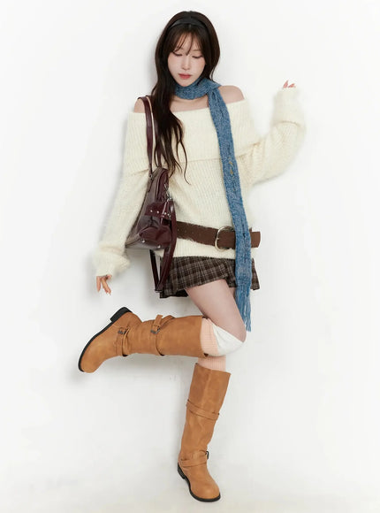 Wide Suede Belt IN503