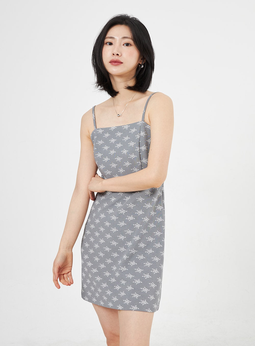 Rose Print Mini Dress OA310