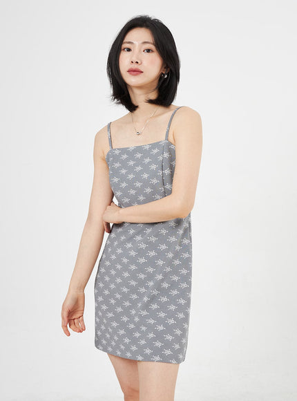 Rose Print Mini Dress OA310