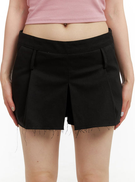 destroyed-hem-pleated-skorts-cu425