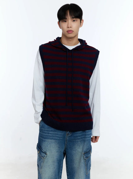 mens-striped-knit-sleeveless-hoodie-ig515