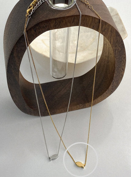 simple-tail-necklace-ia517 / Gold