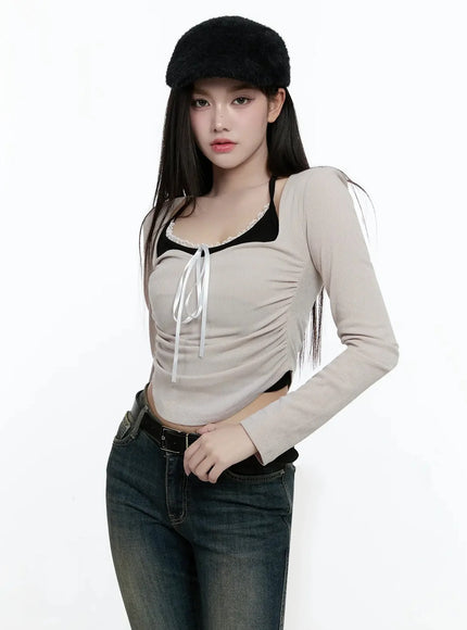 ribbed-halterneck-shirred-long-sleeve-top-io520