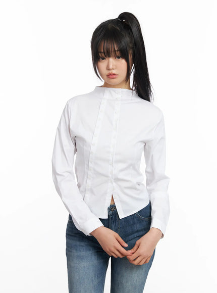 double-button-up-blouse-cf504