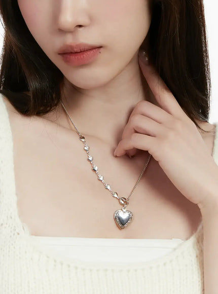 mixed-chain-heart-necklace-id529