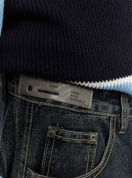 Men's Vintage Straight-Leg Jeans IA510