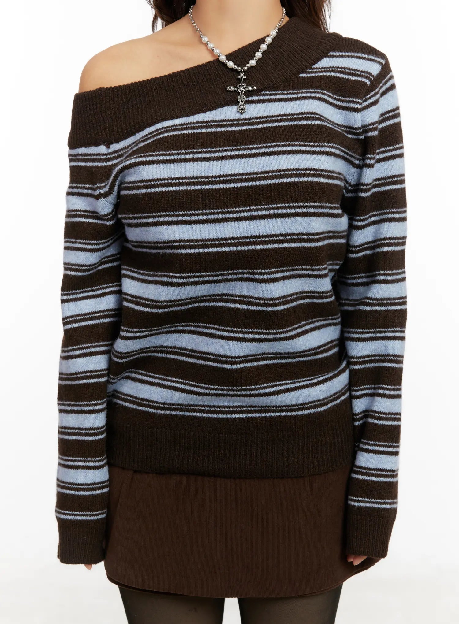 striped-off-shoulder-knit-sweater-cd517