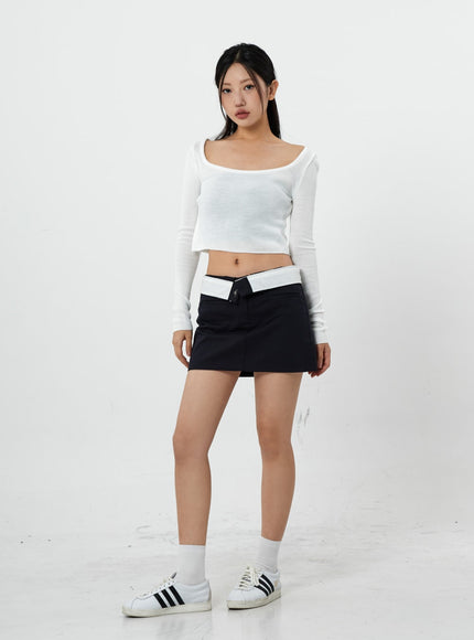 Square Knit Long Sleeve T-Shirt CS20