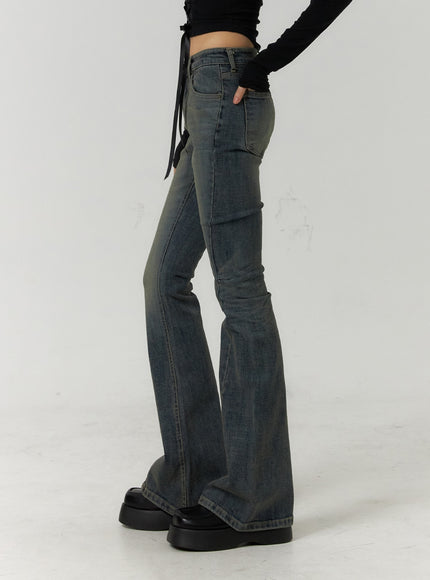 high-waist-slim-washed-bootcut-jeans-cf407