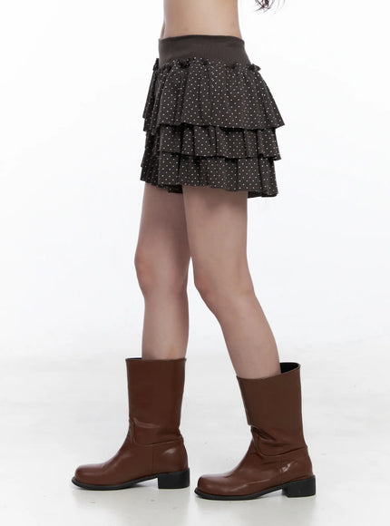 polka-dot-ruffle-mini-skirt-cs519