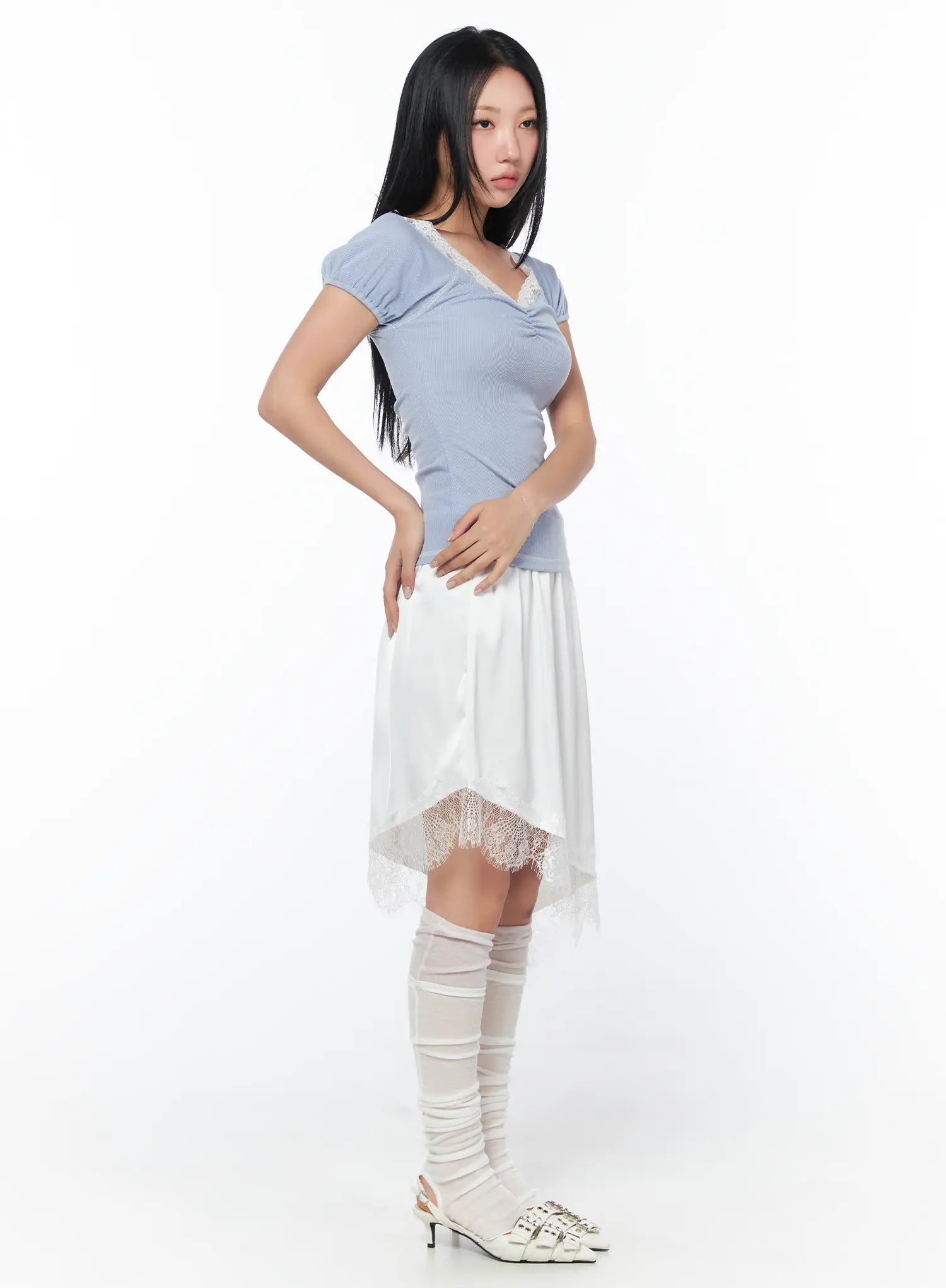 chic-lace-trimmed-shirred-tee-cy512