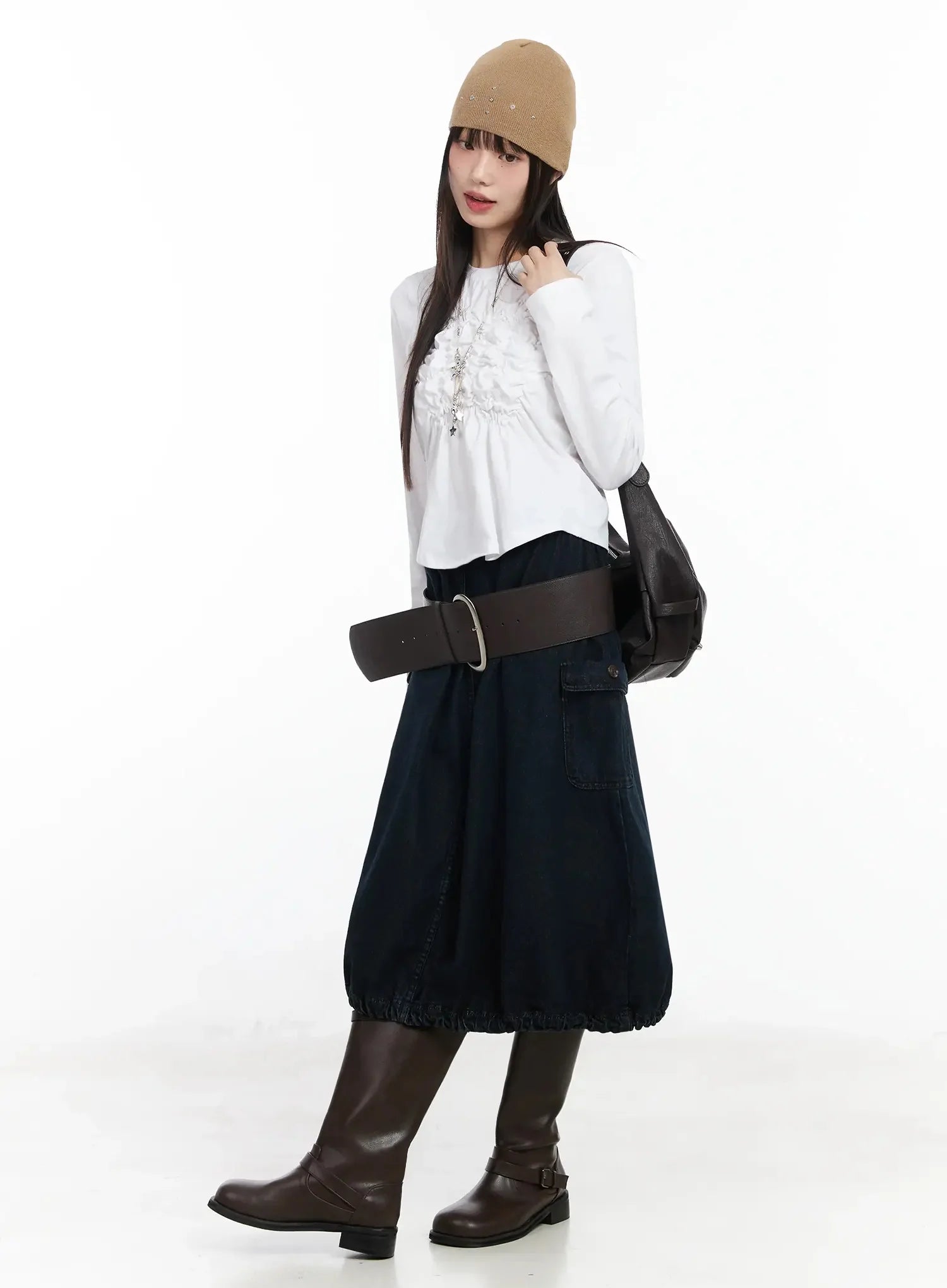 Studded Knit Beanie IM530